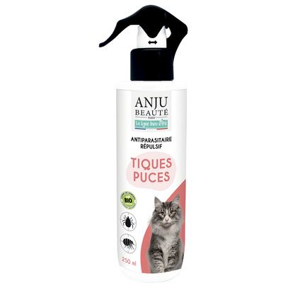 Lotion antiparasitaire pour chat Anju : 250 ml