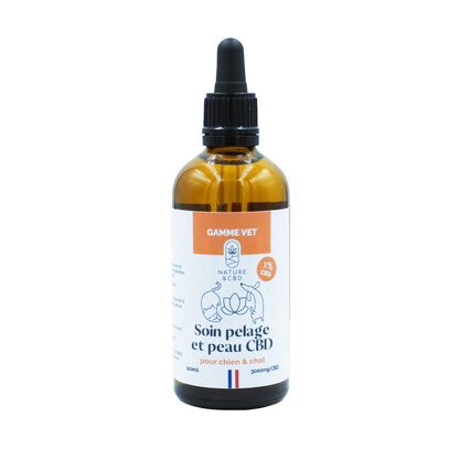 Huile de CBD Pelage et peau 3% CBD - 100 ml
