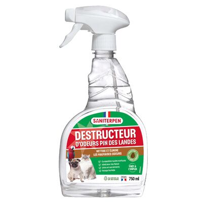Saniterpen destructeur d'odeur pin des landes -750 ml