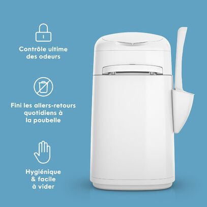 Poubelle à litière Litterlocker (avec une recharge octogonale)