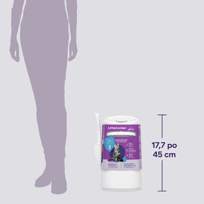 Poubelle à litière Litterlocker (avec une recharge octogonale)