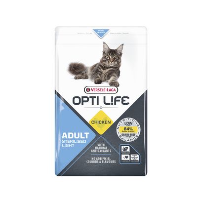 Croquettes  Opti Life Chat Adulte Light poulet