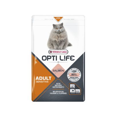 Croquettes Opti Life Chat Adulte Sensitive saumon