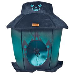 Manoir hanté noir fluorescent pour chat