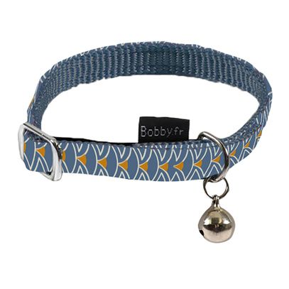 Collier pour chat Geisha Bleu Bobby