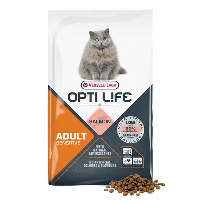 Croquettes Opti Life Chat Adulte Sensitive Saumon