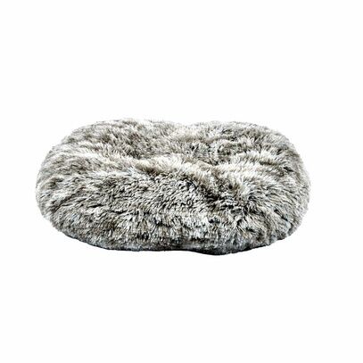 Coussin ovale poilu