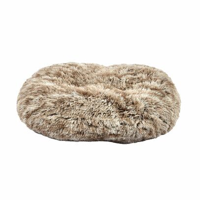 Coussin ovale poilu